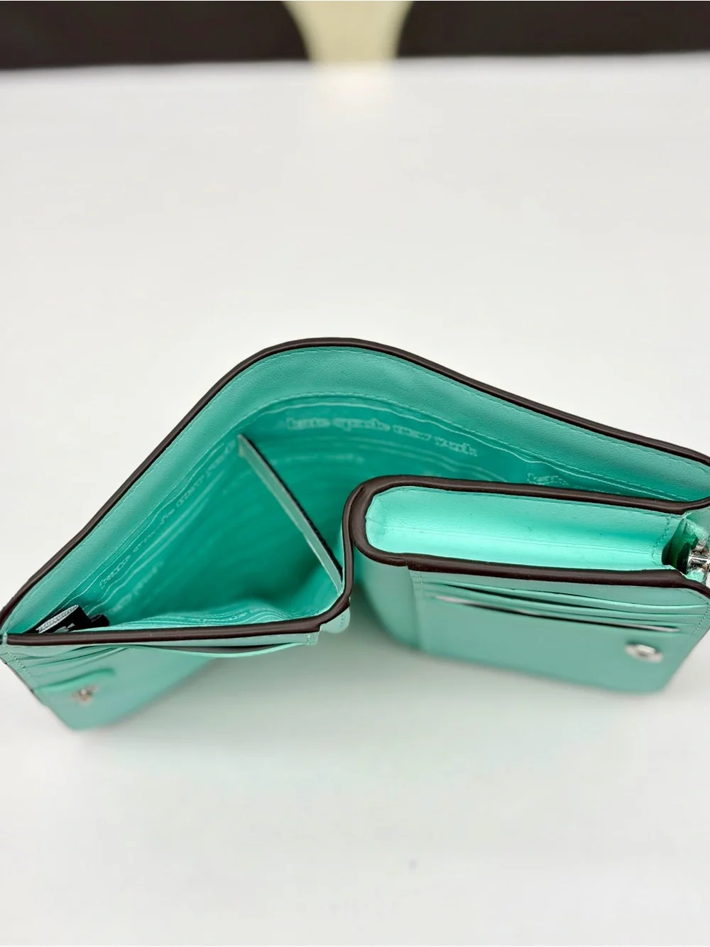 Kate Spade Morgan Ombré Compact Wallet in Mint Liqueur Multi Green